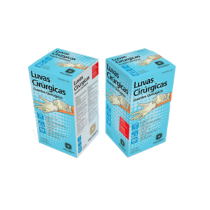 Luva cirúrgica estéril descartável