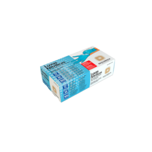 Luva nitrílica sem pó azul