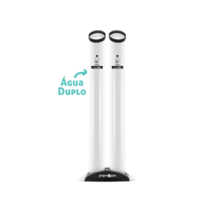 Lixeira coletora dupla (água/água) branca