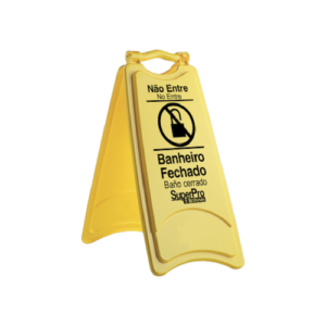Placa de Sinalização "Banheiro Fechado"