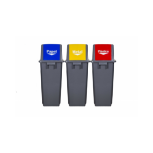 Conjunto Lixeira Seletiva 60L